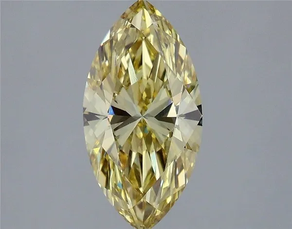 2.01ct MARQUISE Fancy Intense Yellow VS1 Coloured Lab diamond
