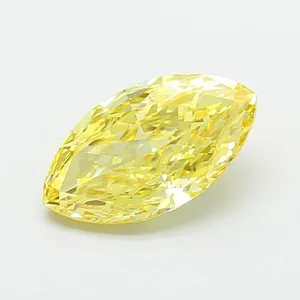 2.79ct MARQUISE Fancy Intense Yellow VS1 Coloured Lab diamond