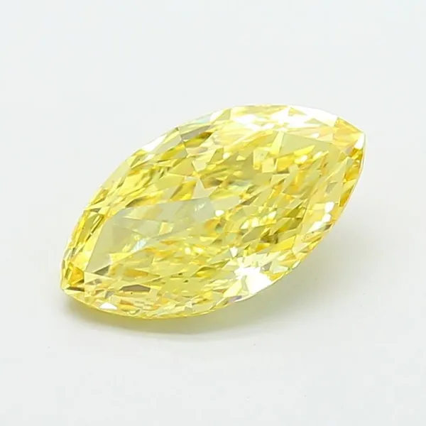 2.79ct MARQUISE Fancy Intense Yellow VS1 Coloured Lab diamond