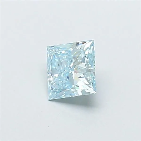 0.70ct PRINCESS Fancy Intense Blue VS1 Coloured Lab diamond