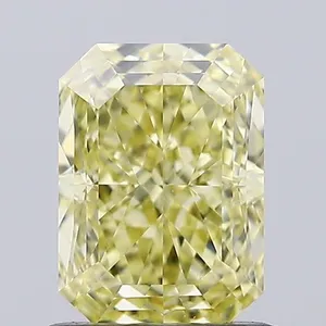 1.05ct RADIANT Fancy Yellow VVS1 Coloured Lab diamond