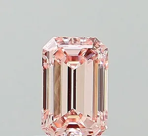 0.89ct EMERALD Fancy Intense Pink VS1 Coloured Lab diamond