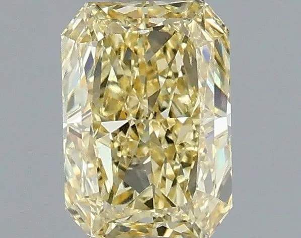 1.07ct RADIANT Fancy Intense Yellow VVS2 Coloured Lab diamond