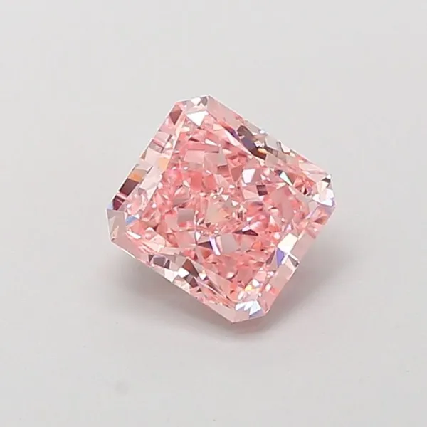 1.49ct RADIANT Fancy Vivid Pink VS1 Coloured Lab diamond