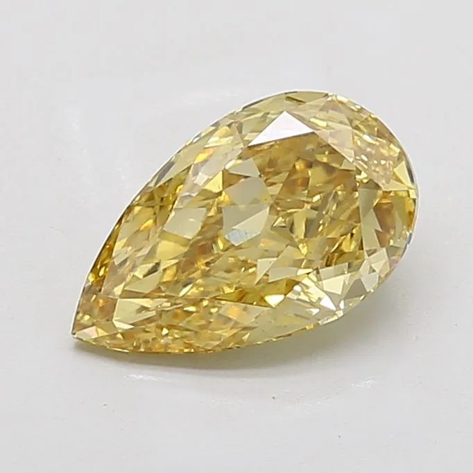 1.02ct OVAL Fancy Yellow VS1 Coloured Lab diamond