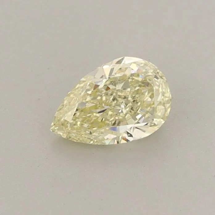 0.33ct PEAR Fancy Light Yellow VS2 Coloured Lab diamond