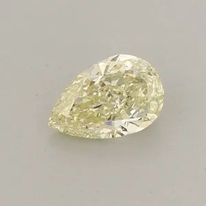 0.33ct PEAR Fancy Light Yellow VS2 Coloured Lab diamond
