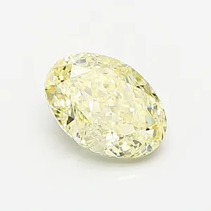 1.02ct OVAL Fancy Yellow VS2 Coloured Lab diamond