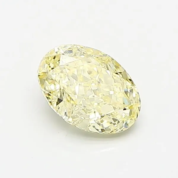 1.02ct OVAL Fancy Yellow VS2 Coloured Lab diamond