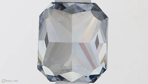 0.54ct RADIANT Fancy Vivid Blue VVS1 Coloured Lab diamond