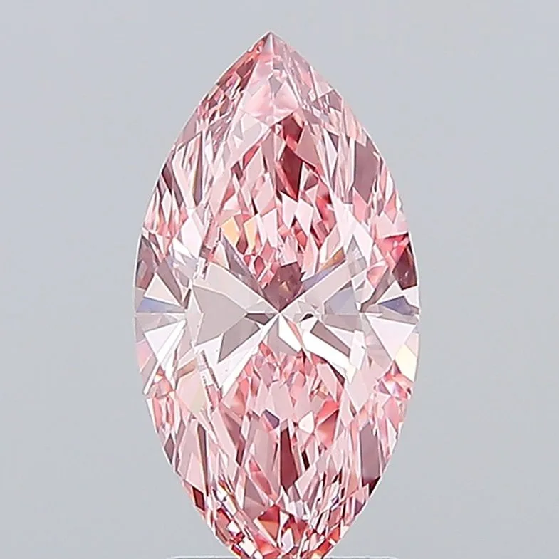 2.58ct MARQUISE Fancy Vivid Pink VS1 Coloured Lab diamond