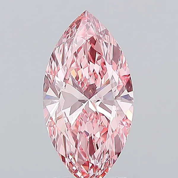 2.58ct MARQUISE Fancy Vivid Pink VS1 Coloured Lab diamond