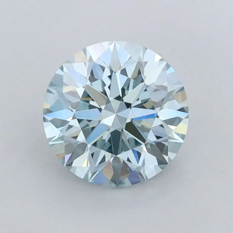 1.05ct ROUND Fancy Blue VVS2 Coloured Lab diamond