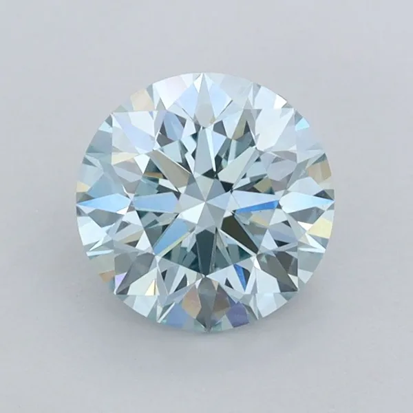 1.05ct ROUND Fancy Blue VVS2 Coloured Lab diamond