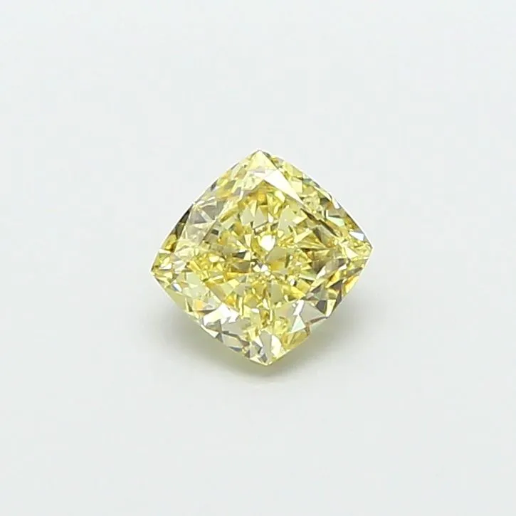 1.01ct CUSHION Fancy Yellow VS2 Coloured Lab diamond
