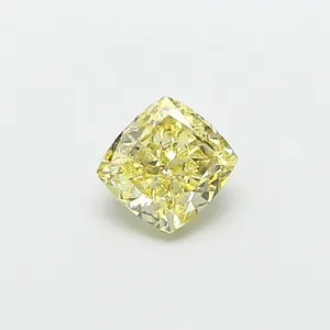 1.01ct CUSHION Fancy Yellow VS2 Coloured Lab diamond