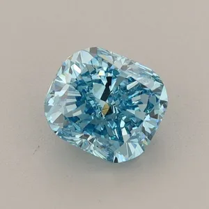 1.05ct CUSHION Fancy Vivid Blue VVS2 Coloured Lab diamond