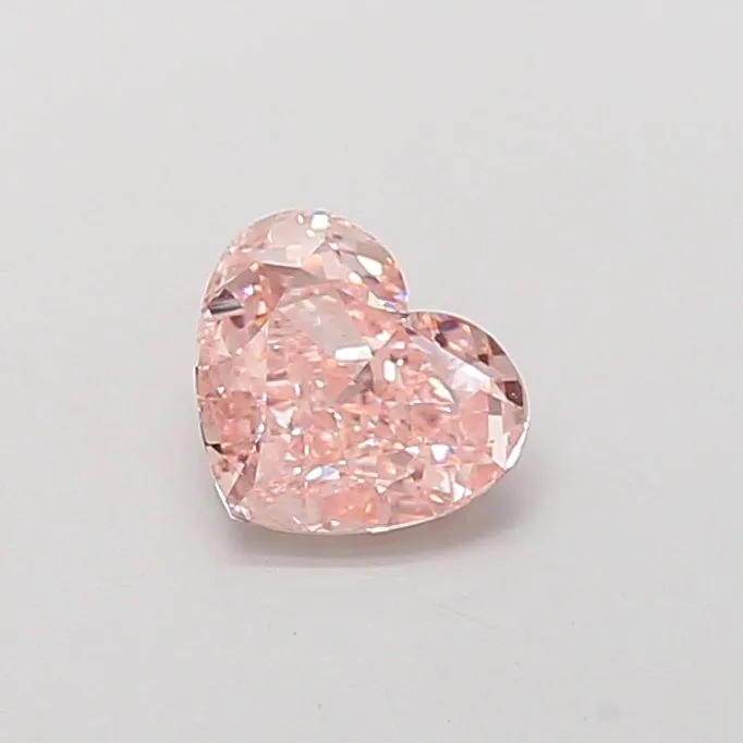 1.07ct HEART Fancy Pink VS1 Coloured Lab diamond