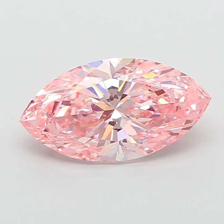 2.95ct MARQUISE Fancy Vivid Pink VS1 Coloured Lab diamond