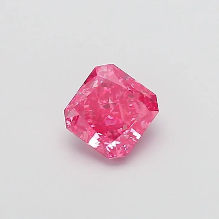 1.07ct RADIANT Fancy Vivid Pink VS2 Coloured Lab diamond