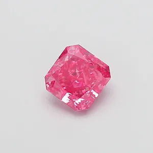 1.07ct RADIANT Fancy Vivid Pink VS2 Coloured Lab diamond