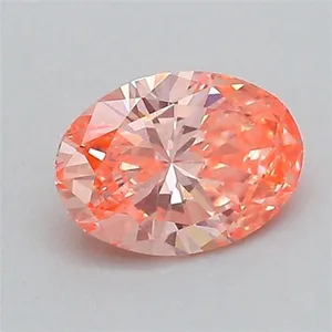0.31ct OVAL Fancy Vivid Pink VVS2 Coloured Lab diamond