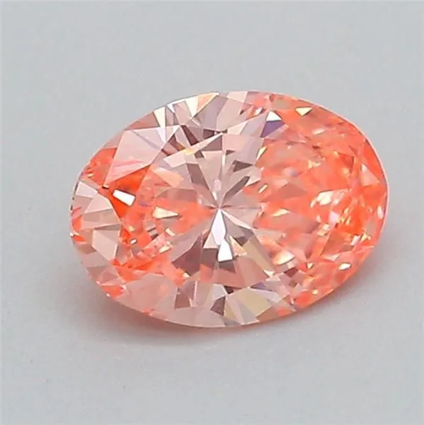 0.31ct OVAL Fancy Vivid Pink VVS2 Coloured Lab diamond
