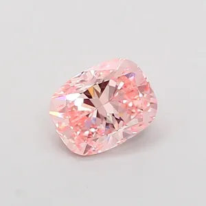 1ct CUSHION Fancy Intense Pink VVS2 Coloured Lab diamond