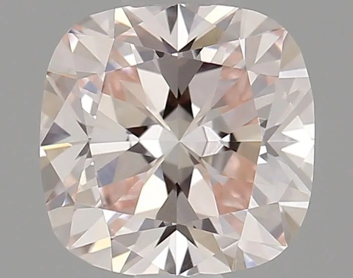 0.72ct CUSHION Fancy Pink VVS2 Coloured Lab diamond