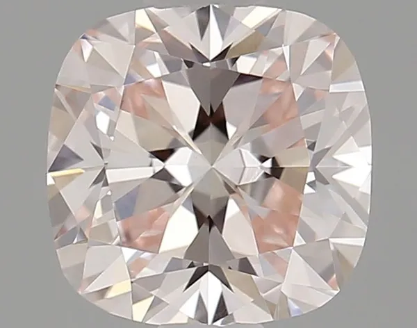 0.72ct CUSHION Fancy Pink VVS2 Coloured Lab diamond