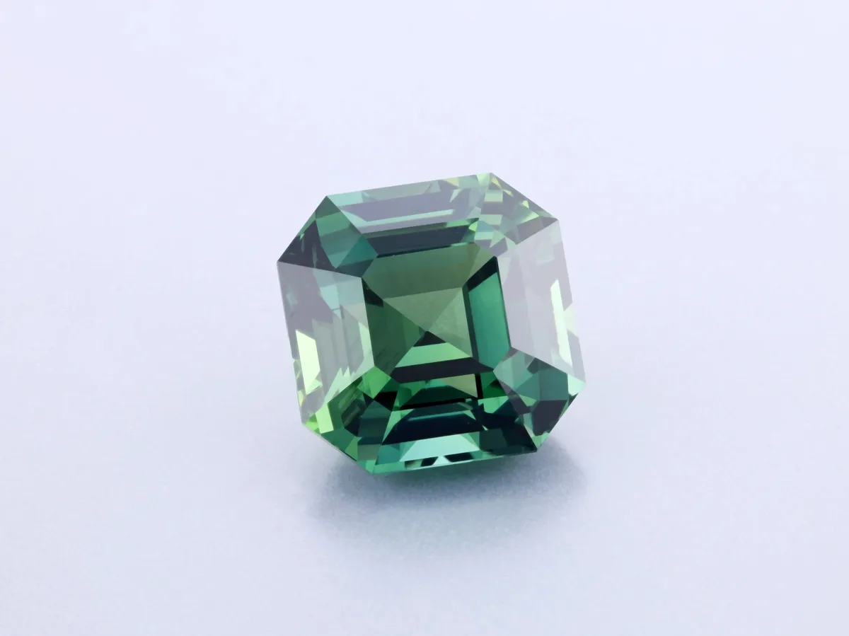 6.09ct Teal Sapphire, Emerald Cut gemstone