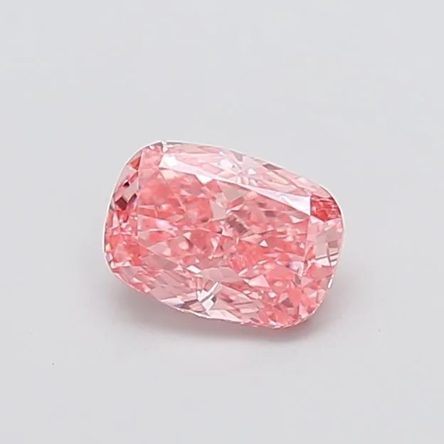 1.02ct CUSHION Fancy Vivid Pink VS1 Coloured Lab diamond