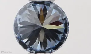 0.34ct ROUND Fancy Vivid Blue VVS2 Coloured Lab diamond