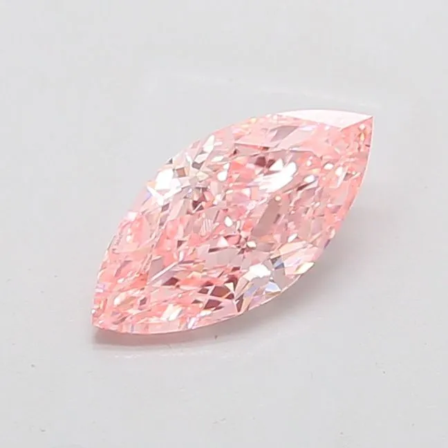 1.50ct MARQUISE Fancy Vivid Pink VVS2 Coloured Lab diamond