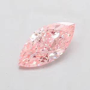 1.5ct MARQUISE Fancy Vivid Pink VVS2 Coloured Lab diamond