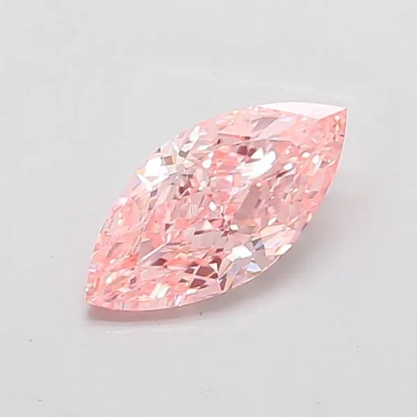 1.5ct MARQUISE Fancy Vivid Pink VVS2 Coloured Lab diamond
