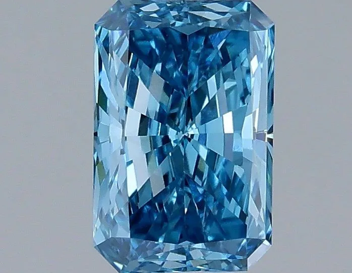 1.15ct RADIANT Fancy Vivid Blue VS1 Coloured Lab diamond