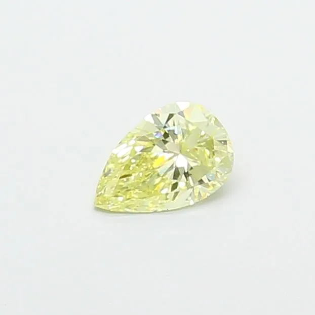 0.53ct PEAR Fancy Light Yellow VS2 Coloured Lab diamond