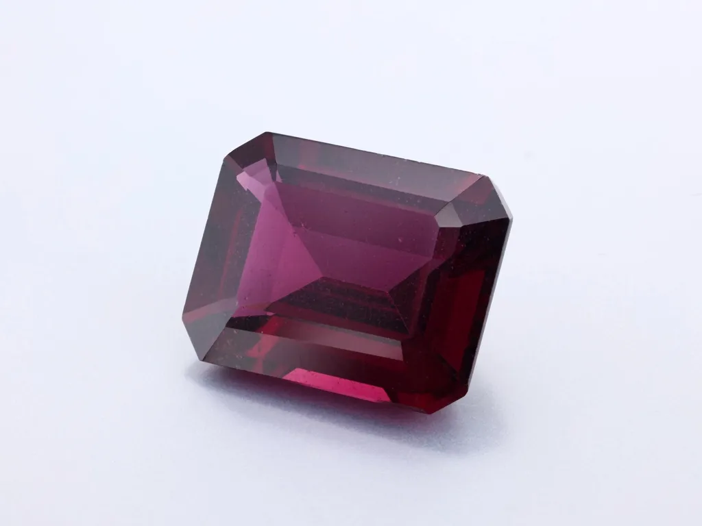 6.4ct Purple Garnet, Emerald Cut gemstone