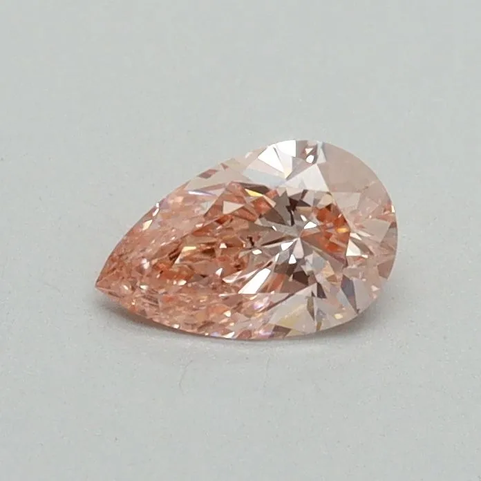 0.31ct PEAR Fancy Vivid Pink VS1 Coloured Lab diamond