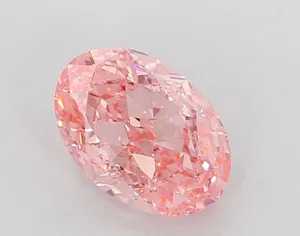 1.17ct OVAL Fancy Vivid Pink VS1 Coloured Lab diamond