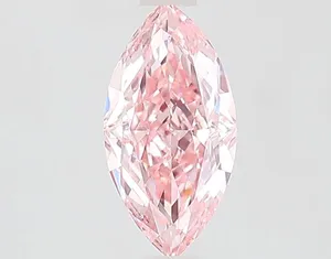 1.33ct MARQUISE Fancy Intense Pink VVS2 Coloured Lab diamond