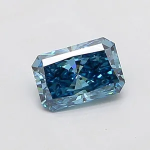1.02ct RADIANT Fancy Vivid Blue VS2 Coloured Lab diamond