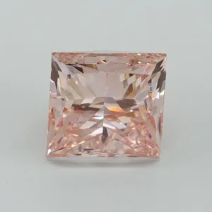 5.01ct PRINCESS Fancy Intense Pink VS1 Coloured Lab diamond
