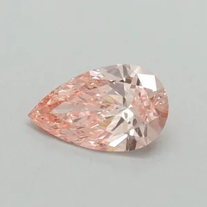 0.33ct PEAR Fancy Vivid Pink VVS2 Coloured Lab diamond
