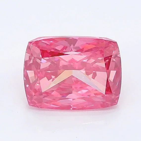 1.03ct CUSHION Fancy Vivid Pink VVS2 Coloured Lab diamond