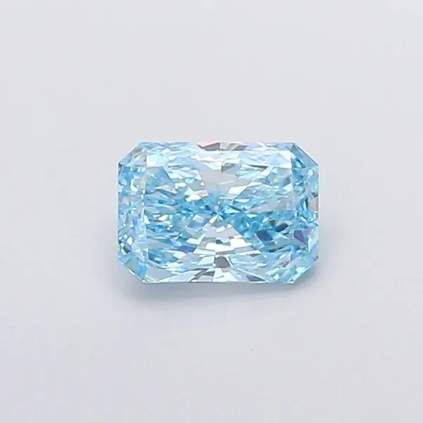 1.3ct RADIANT Fancy Vivid Blue VS1 Coloured Lab diamond