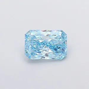 1.3ct RADIANT Fancy Vivid Blue VS1 Coloured Lab diamond