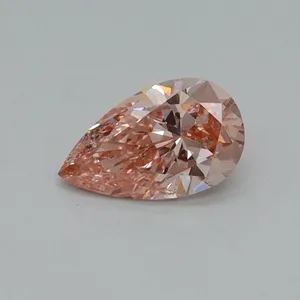 0.51ct PEAR Fancy Intense Pink SI1 Coloured Lab diamond