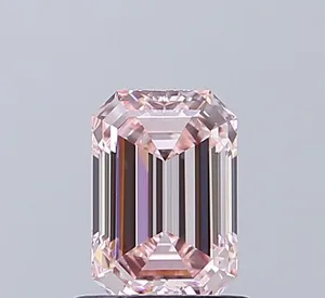 1.05ct EMERALD Fancy Intense Pink VVS2 Coloured Lab diamond